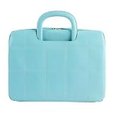 Baekgaard New Leather Powerbook Laptop Sleeve Carry Tote - Designed by Vera Bradley - Caribbean Blue by Baekgaard