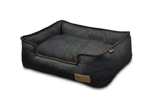 P.L.A.Y. Pet Lifestyle and You Denim Brown Lounge Bed, Large