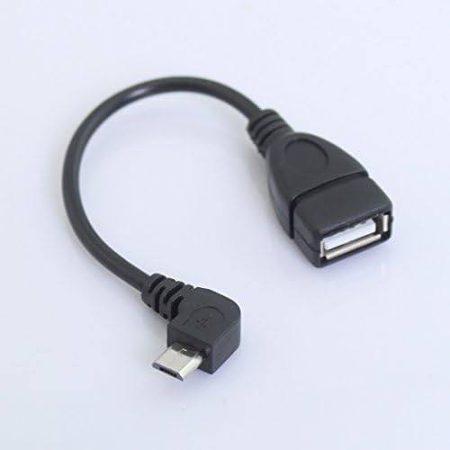 OnlineDo 3 Pack, Micro-USB 2.0 On-The-Go (OTG) Adapter 6-Inch, Black