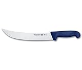 R H. Forschner by Victorinox 10-Inch Curved Cimeter Knife, Blue Fibrox Handle with Microban