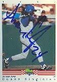 Duane Singleton, Stockton Ports - Brewers Affiliate Autographed Card