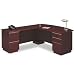 Bush 50DLR72A2CS - Milano Collection Right L-Desk Full Height Pedestals, Harvest Cherry