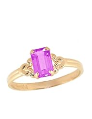 10K Gold Girls June Birthstone Ring (size 4)