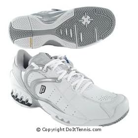 Prince Women's MC4 Tennis Shoe (White / Black / Silver), Available in Various Sizes