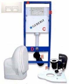 Geberit Duofix Vorwandelement UP 100 + Gustavsberg WC mit LotusClean Beschichtung + Absenkautomatik + Delta 50 Drückerplatte + WC Deckel Geberit Duofix Vorwandelement UP 100 + Gustavsberg WC mit LotusClean Beschichtung + Absenkautomatik + Delta 50 Drückerplatte + WC Deckel