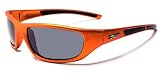 X Loop P4 Polarized Super Light Frame Sunglasses for Fishing & Active Lifestyles (Orange)
