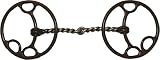 Barrel Collection Antique Twisted Snaffle Lifter Ring Bit - Antique - 5 1/8