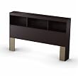 South Shore 3259093 Cakao Collection Full Size Bookcase Headboard, Chocolate