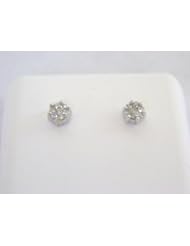Diamond Ladies Flower Earrings