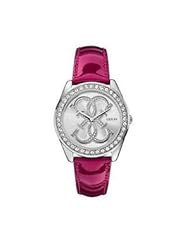 Guess Ladies Deep Red Burgandy Wine Patent Leather Watch W0208L3