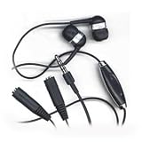 FoneM8 iPhone Splitter Audio Adaptor With Black Headphones