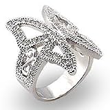Butterfly Pave CZ Right Hand Ring