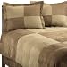 Kitchen & Housewares : 4PC Brown Microsuede Down Alternative Queen Comforter Set