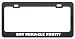 Got Miracle Fruit? Eat Drink Food Black Metal License Plate Frame Holder Border Tag