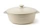 Calphalon Ceramic Vanilla 3 Quart Covered Round Casserole with Lid