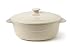 Calphalon Ceramic Vanilla 3 Quart Covered Round Casserole with Lid