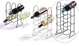Spectrum Diversified 49710 Black Townhouse Wine Rack - 8 Bottle