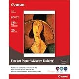 Canon Fine Art Paper Museum Etching 8.5x11 20 Sheets (1262B004)