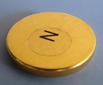 "Applied Magnets" - MAGNETIC THERAPY FOR PAIN RELIEF 24kt Gold Coated 1" x 1/8" Rare Earth Neodymium Therapy Magnet