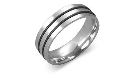 Men's Surgical Steel Ring Band Size 11