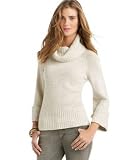 American Rag Bell-Sleeve Ribbed Cowl-Neck Sweater