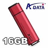 A-Data 16GB PD16 USB Flash Drive - ReadyBoost Compatible, Aluminum Material, Red