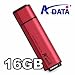 A-Data 16GB PD16 USB Flash Drive - ReadyBoost Compatible, Aluminum Material, Red