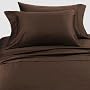 Chocolate Hotel Spa Collection 4 piece Sheet Set - 300 Thread Count - 100% Cotton - Queen Size
