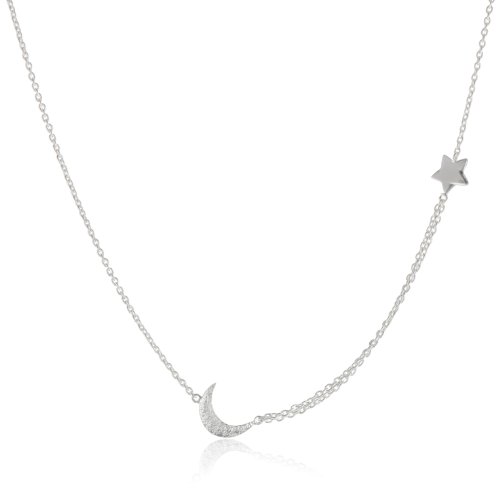 MELINDA MARIA “Galaxy Collection” Baby Moon & Star Necklace