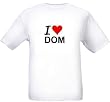 I LOVE DOM - Mountain-series - White T-shirt