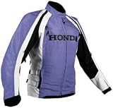 PARKER SYNERGIES OFFICIALLY LICENSED HONDA PACIFICA TEXTILE JACKET PURPLE WHITE BLACK WOMENS LADIES