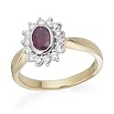 Eighteen Carat Gold Diamond and Ruby Cluster Ring