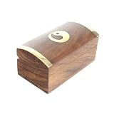 Review The Tribeca Gift Company  / Sheesham Wood Pill Box with Brass Ying Yang Inlay