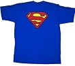 Superman T-Shirt, Officially Licensed Crewneck Athletic Tee, Blue