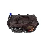 Traveler 20 Duffel Bag with Pockets on Wheels Color: Chocolate