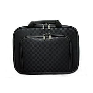 Acer Aspire One AOD250-1924 10.1-Inch Black Netbook Fitted CaseCrown Double Memory Foam Thin Netbook Case Bag With Front Pocket (Checkered)
