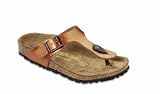 Birkenstock thongs Gizeh from Birko-Flor in Graceful Copper Coin with a narrow insole