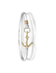 Sterling Silver Anchor Bangle