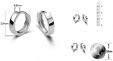 Designer Uk White Girls Silver Earring Small Simple Small Huggie Hinged Hoop Earring For Lady