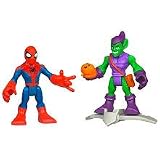 Marvel Super Hero Adventures Mini Figure 2Pack Spiderman Green GoblinIMAGE
