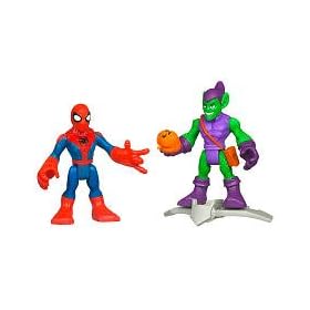  Marvel Super Hero Adventures Mini Figure 2Pack Spiderman Green Goblin