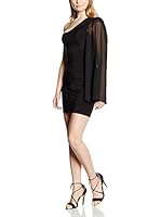 Rare London Vestido 1 Chiffon Sleeve (Negro)