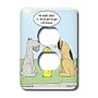 Rich Diesslins Funny General Cartoons - Dog Fire Hydrant Discussions - Cell Phones - Light Switch Covers - 2 plug outlet cover