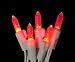Club Pack of 420 Red LED M5 Mini Commercial Christmas Lights - White Wire