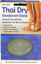 Thai Dry Deodorant Stone - includes 2 stones plus travel bag and dish