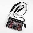 Coach Limited Edition Poppy Tartan Plaid Glam Swingpack Messenger Bag 43287 Black Multi