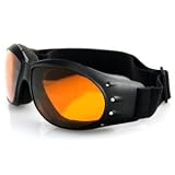Cruiser Goggle, Black Frame, Anti-Fog Amber Lens