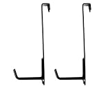 B.S額受鴨居掛け 足長 45mm×130mm 黒 2個入 2038-A fukui