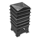 Gusanito Worm Composter Worm Bin 5 Tray Black Free Garden Claw