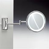 IMAGE OF Windisch by Nameeks 99187 CR 3x Chrome Fluorescent Lighted Mirror with 3x Magnification and Double